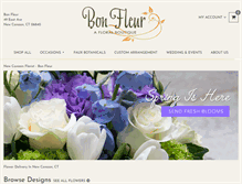 Tablet Screenshot of bonfleur.com